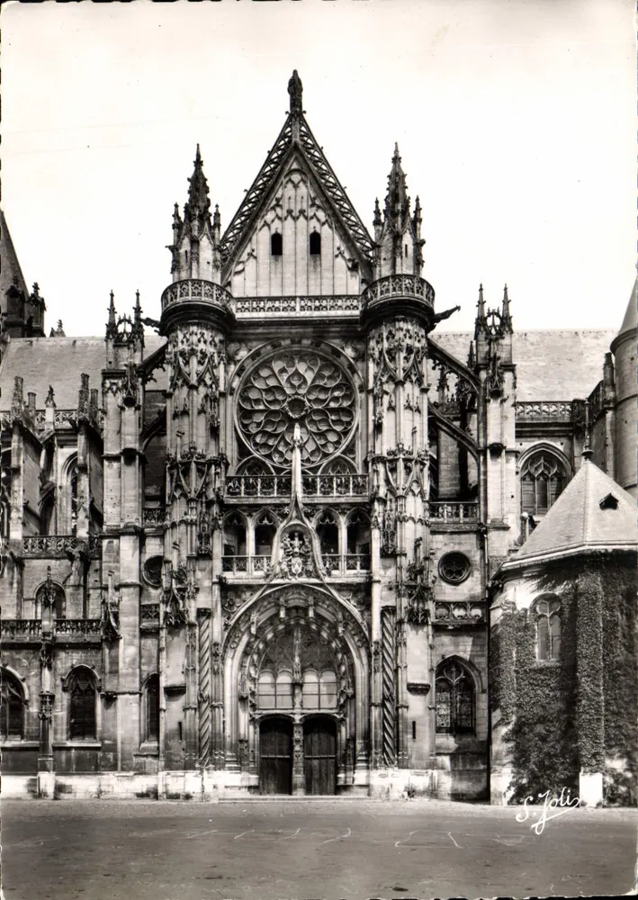 Kathedrale Notre-Dame von Senlis — Südtor des Querbaus — S. Jolis - Vorderseite
