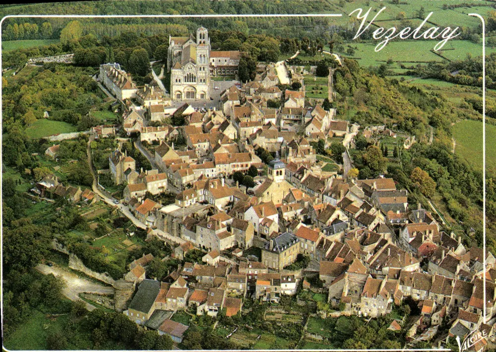 Vézelay — vista aerea — Valoire - Recto