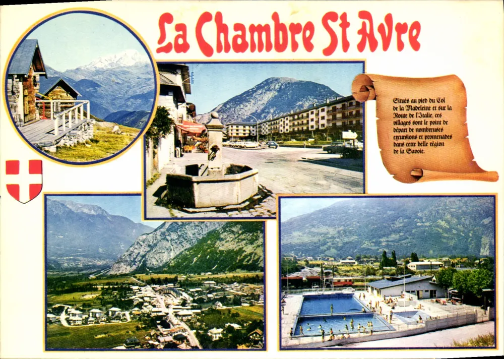 A Chambre St Avre — vista panorâmica e piscina — editor desconhecido, número de série não visível - Frente