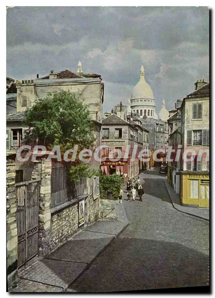 Paris - Montmartre — Rue Norvins und der Sacré-Cœur — PANORAMAS - Vorderseite