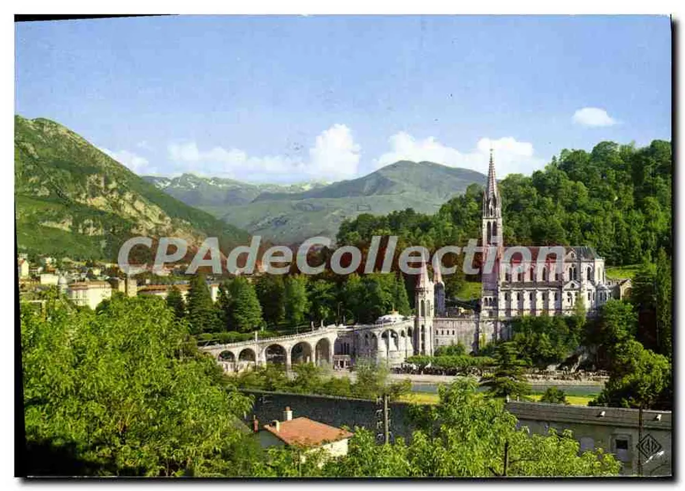 Lourdes — Die Basilika und die Pyrenäen — Editions de diffusion M. Publics Gersard - Vorderseite