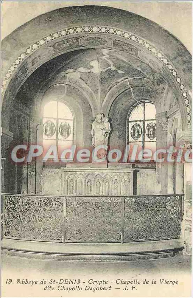 Abtei von St-Denis — Krypta — Kapelle der Jungfrau — J. F. - Vorderseite