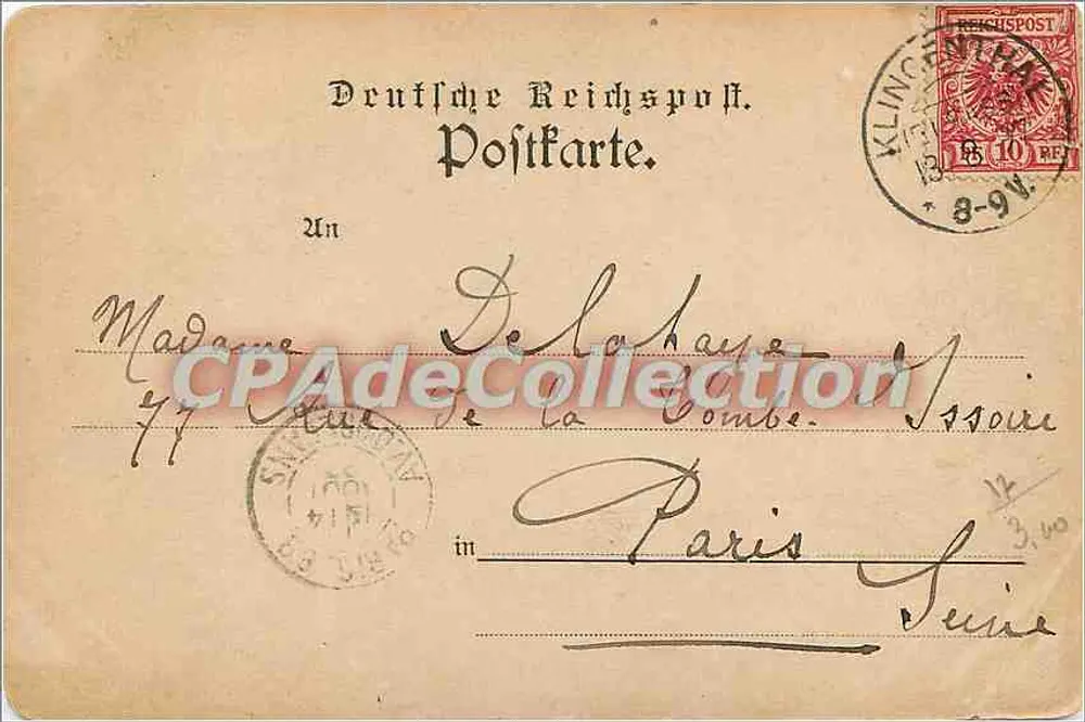 Oberenheim — Vista panorâmica com editor Mutzig — 1907 - Verso