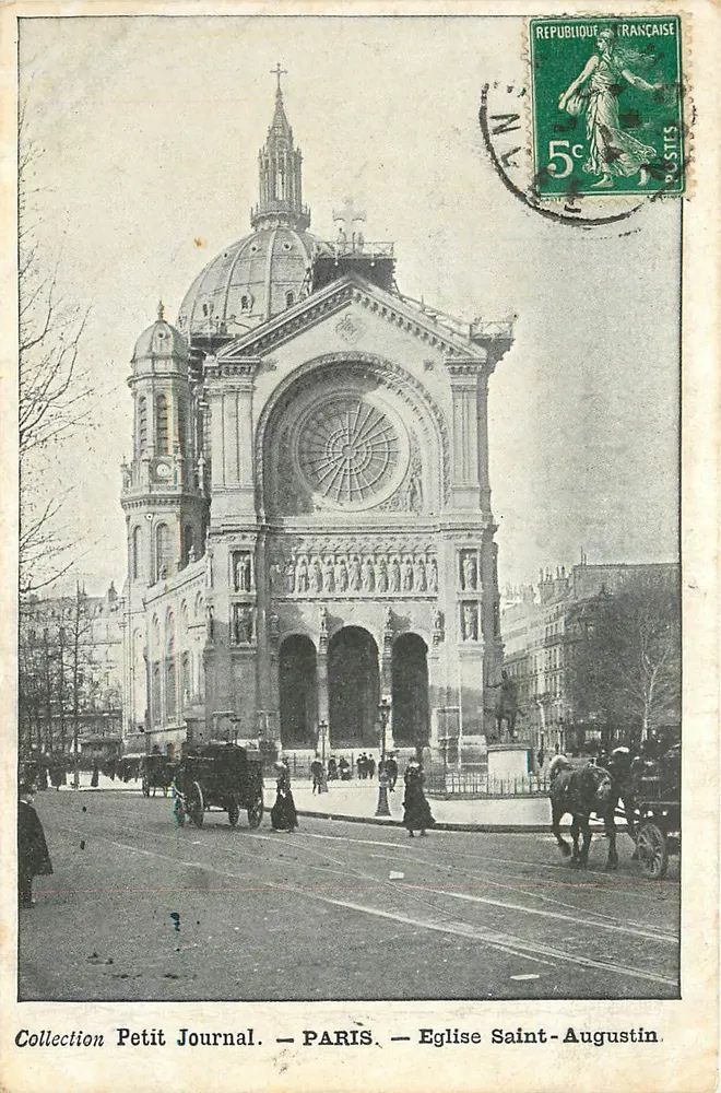 Paris — Igreja de São Agostinho — Coleção Petit Journal - Frente