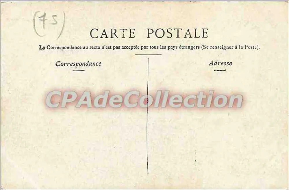 Paris - A Conciergerie — vista do ponte e do edifício histórico — editora não identificada - Verso