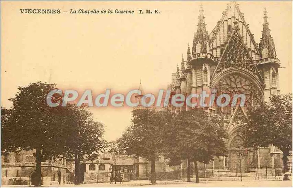 Vincennes — A Capela da Caserna — T. M. K. - Frente