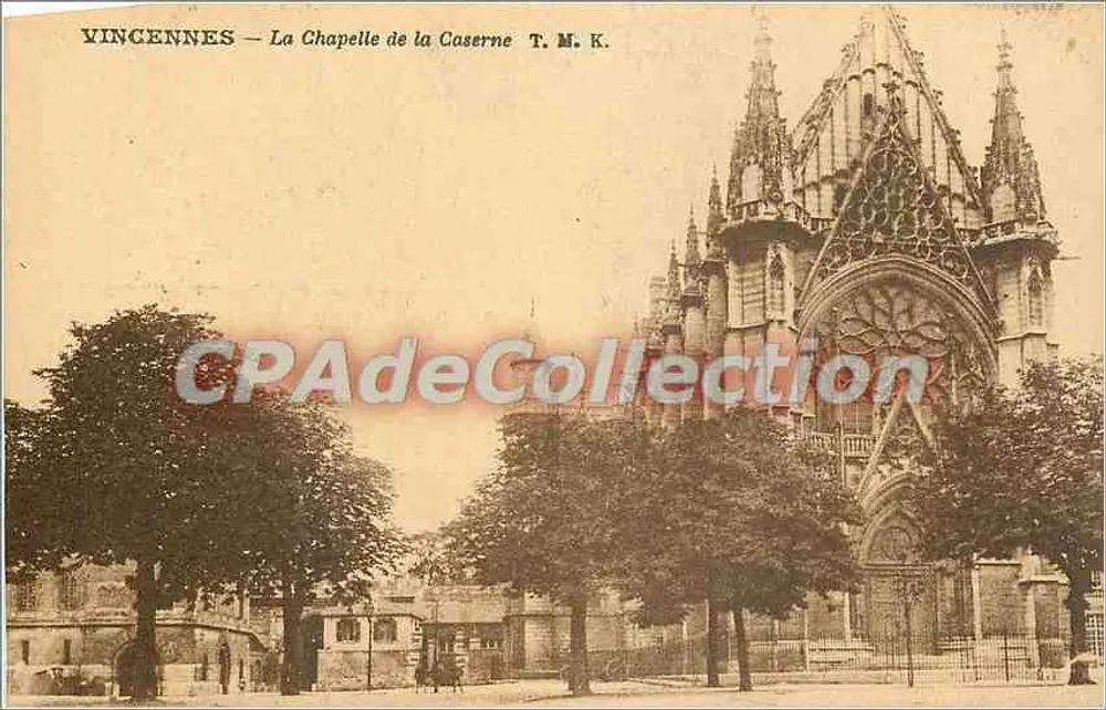 Vincennes — A Capela da Caserna — T. M. K. - Frente