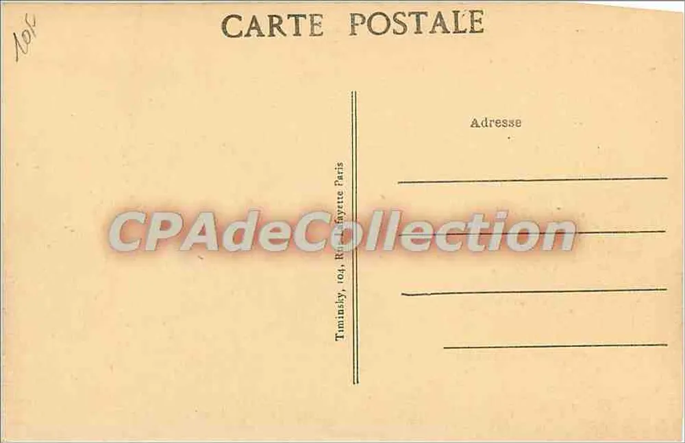 Vincennes — A Capela da Caserna — T. M. K. - Verso