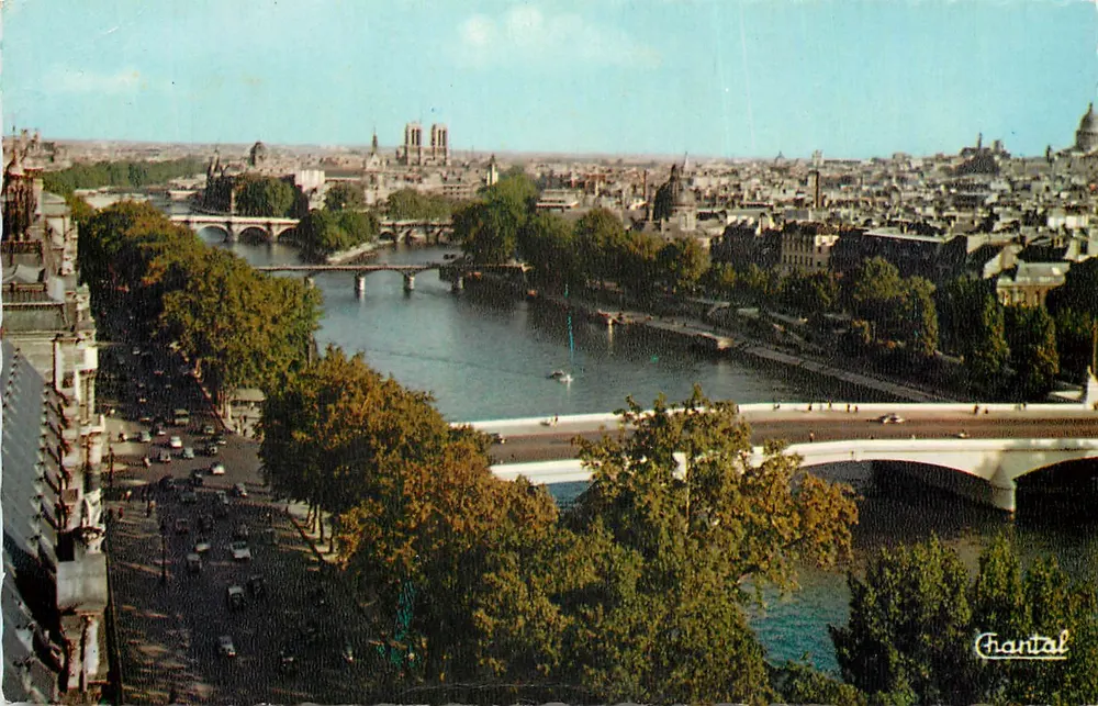 Vista de Paris — Notre-Dame e a Sena — Chantal - Frente