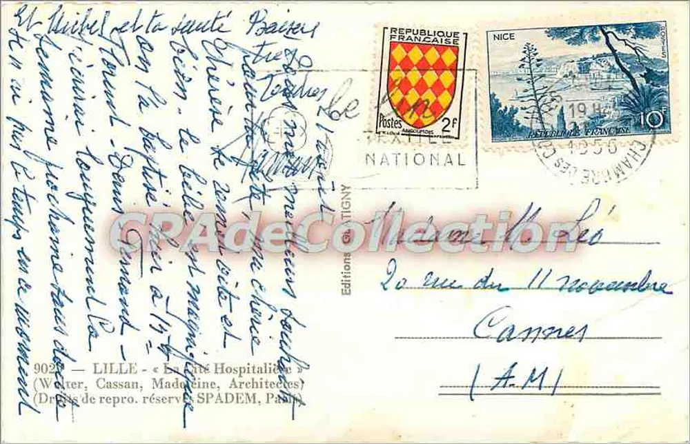 A Cidade Hospitalária — Lille — Edições Tigny - Verso