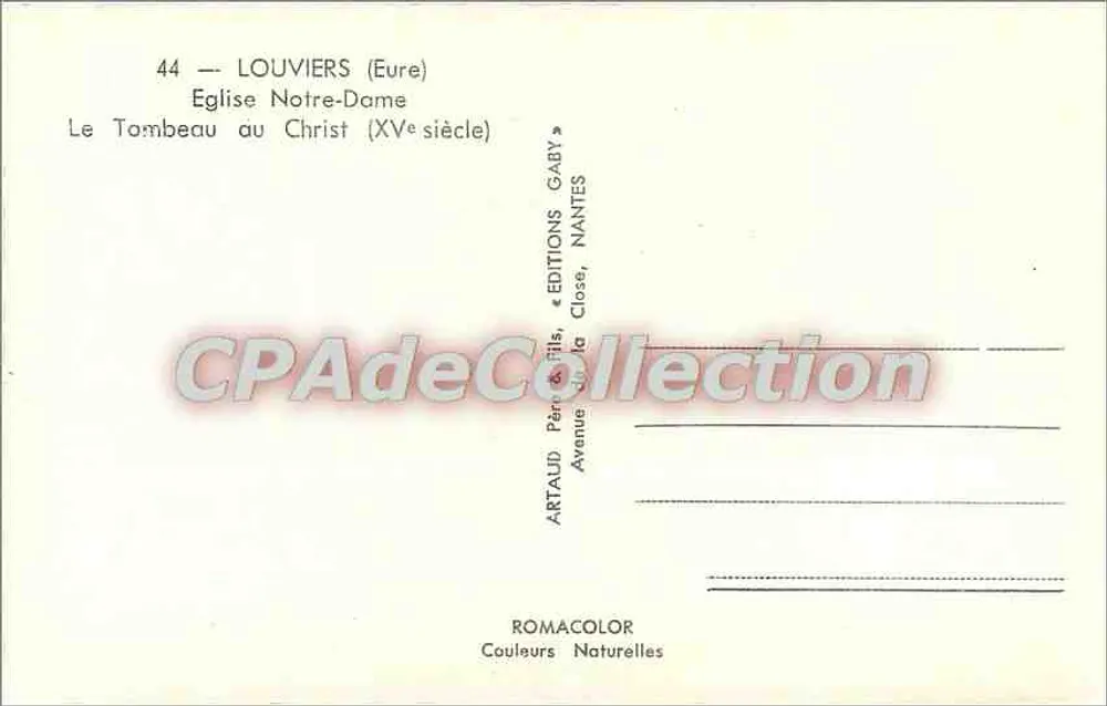 Louviers (Eure) — Kirche Notre-Dame, das Grab des Christus (15. Jahrhundert) — Gaby, Nantes - Rückseite