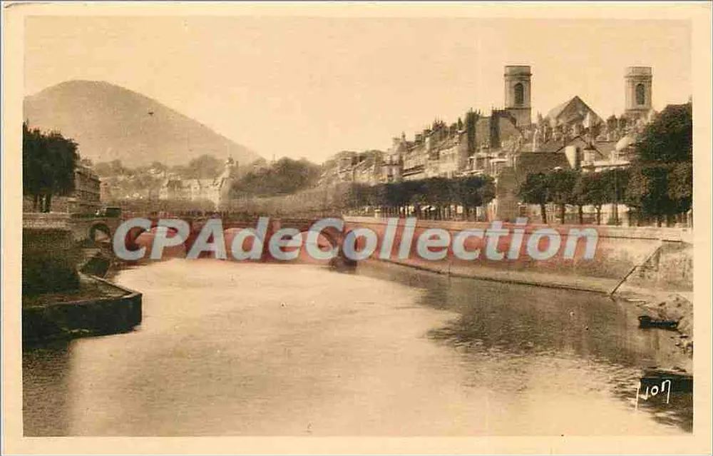 Besançon (Doubs) — O rio Doubs no ponte de Battant — Les Éditions d'Art W.N., Paris - Frente