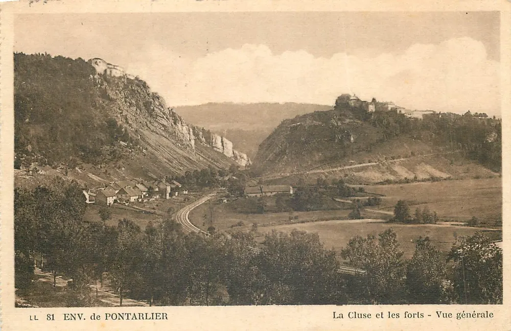 La Cluse und die Festungen - Allgemeiner Blick — Umgebung von Pontarlier — LL 81 - Vorderseite