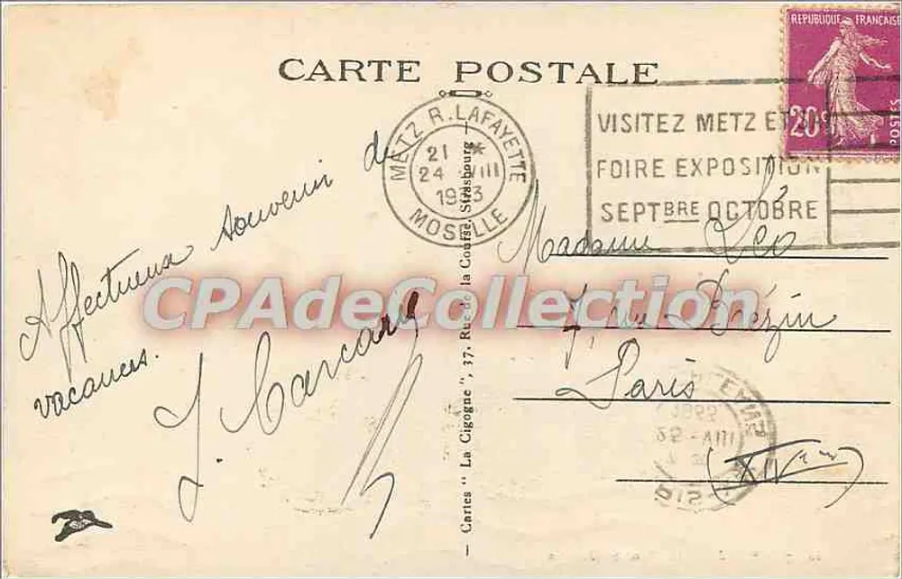 Mont St-Quentin — METZ — 10157 - Verso