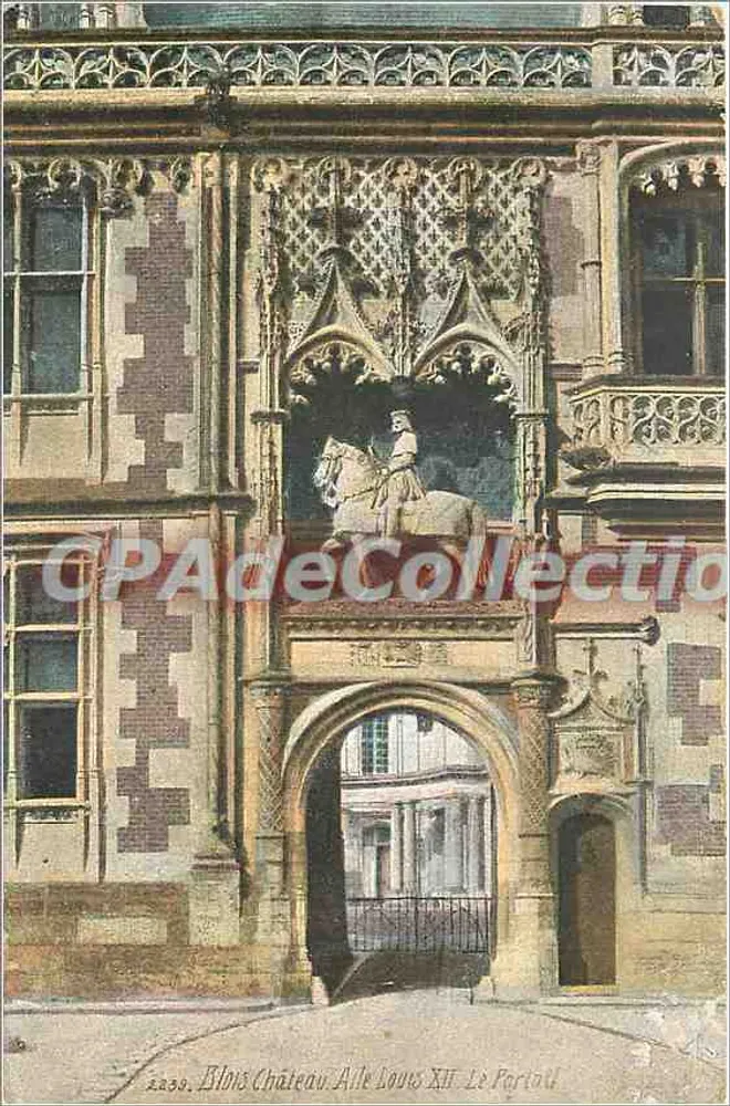 Blois Schloss - Der Portal — Serie von 10 Ansichten, Verlag AQUA PHOTO PARIS - Vorderseite
