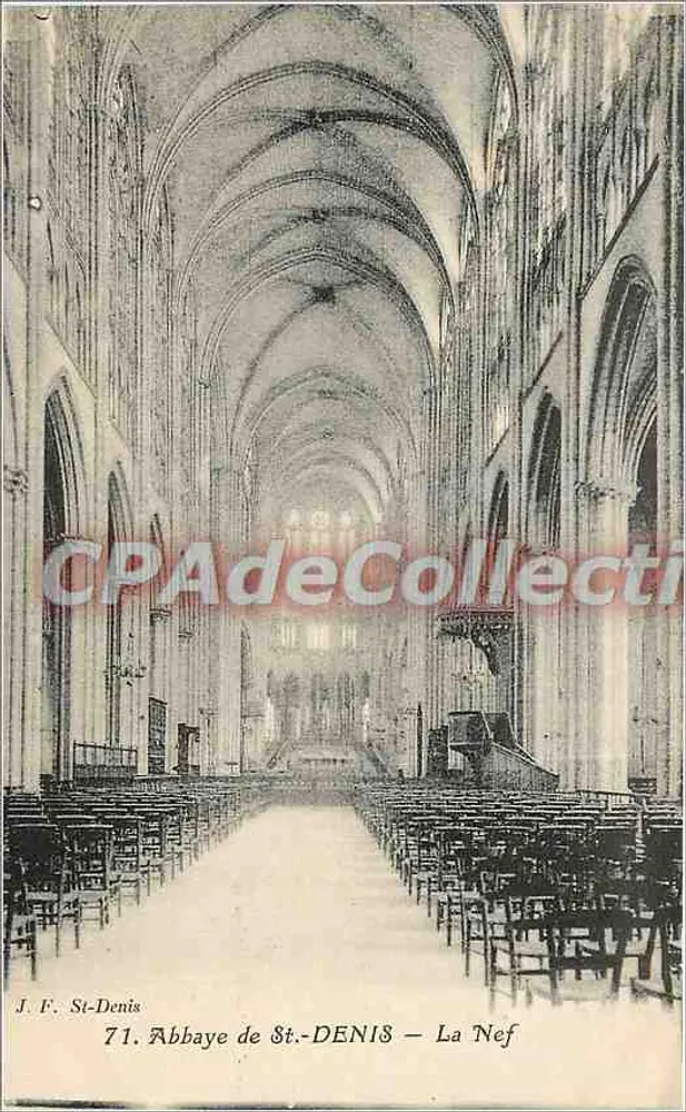 Abadia de St-Denis — A Nave — J. F. St-Denis, n°71 - Frente