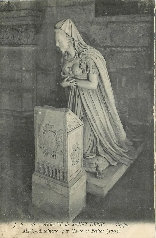 Abbaye de Saint-Denis — Crypte Marie-Antoinette (1793) — von Gaule und Petitot - Vorderseite