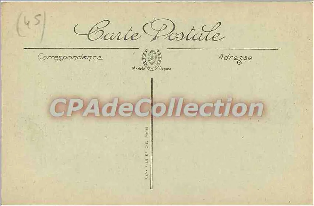 Montargis — Brücke der Chaussée und Sparkasse — LLV - Rückseite