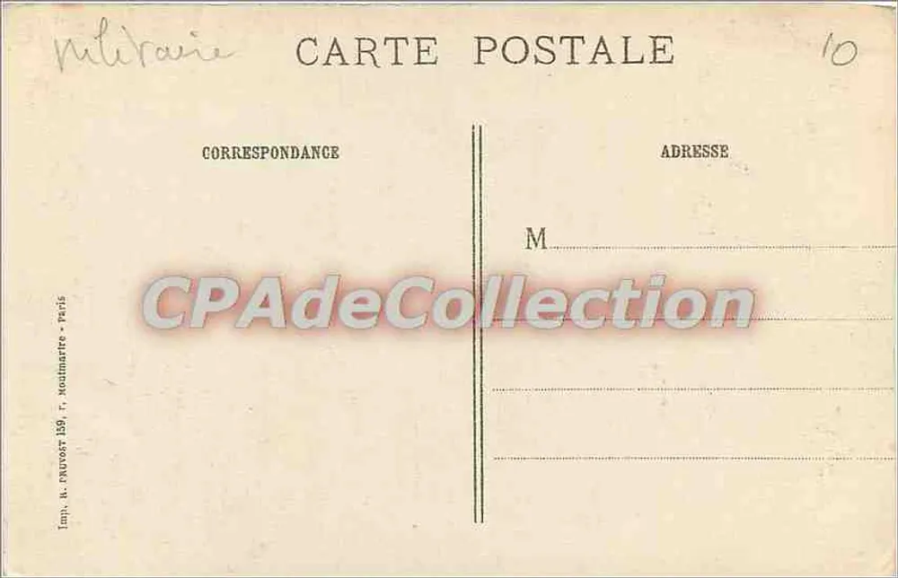 Deutscher Mörser versteckt — Krieg 1914-15 — T. Cestreier & rue Simon-le-Franc, Paris - Rückseite