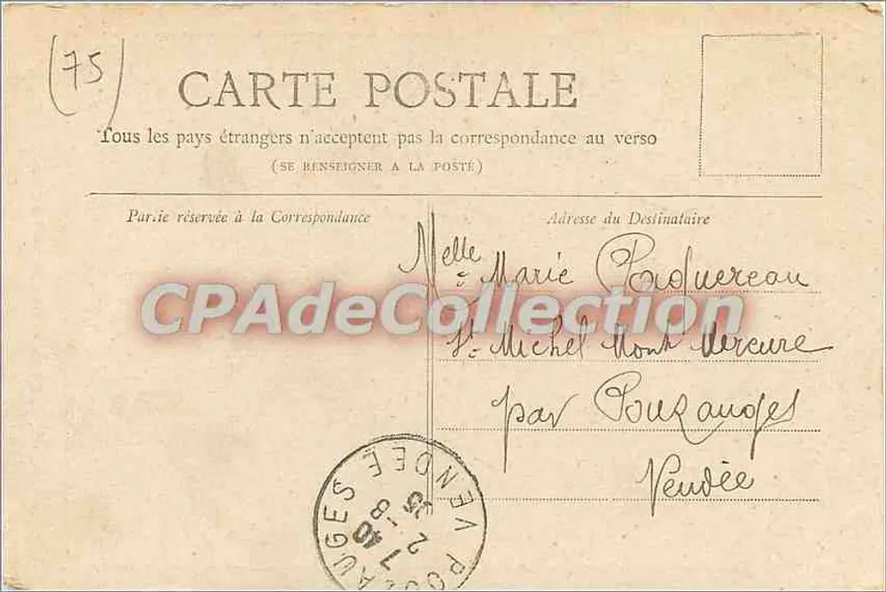 O Leão de Belfort — Paris — Coleção Petit Journal - Verso