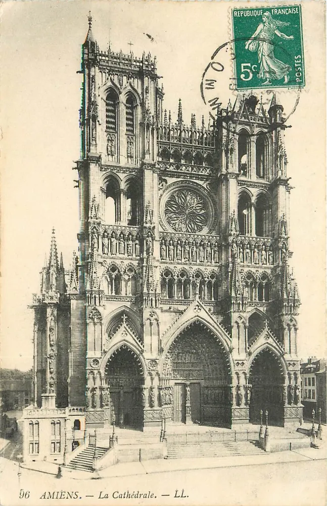 Amiens — A Catedral — LL. — Editor LL, n° 96 - Frente