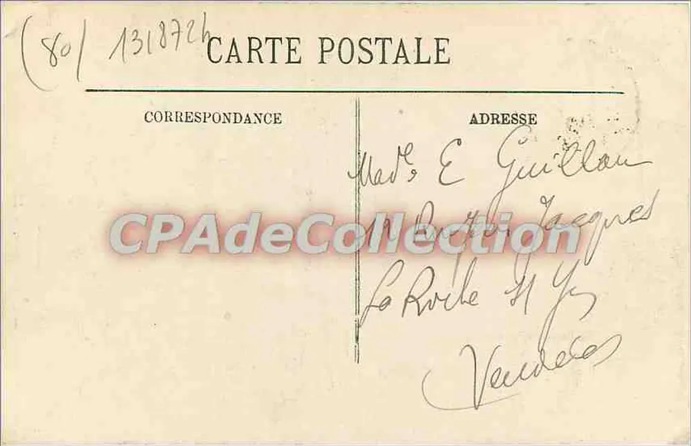 Amiens — A Catedral — LL. — Editor LL, n° 96 - Verso