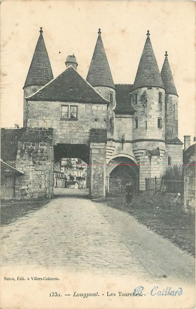 Longpont — As Torres — R. Caillard, editor em Villers-Cotterets, n° 1339 - Frente