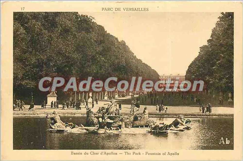 Basen Koła Apollona — Park w Versailles — Les Éditions Artistiques A. L. - Awers
