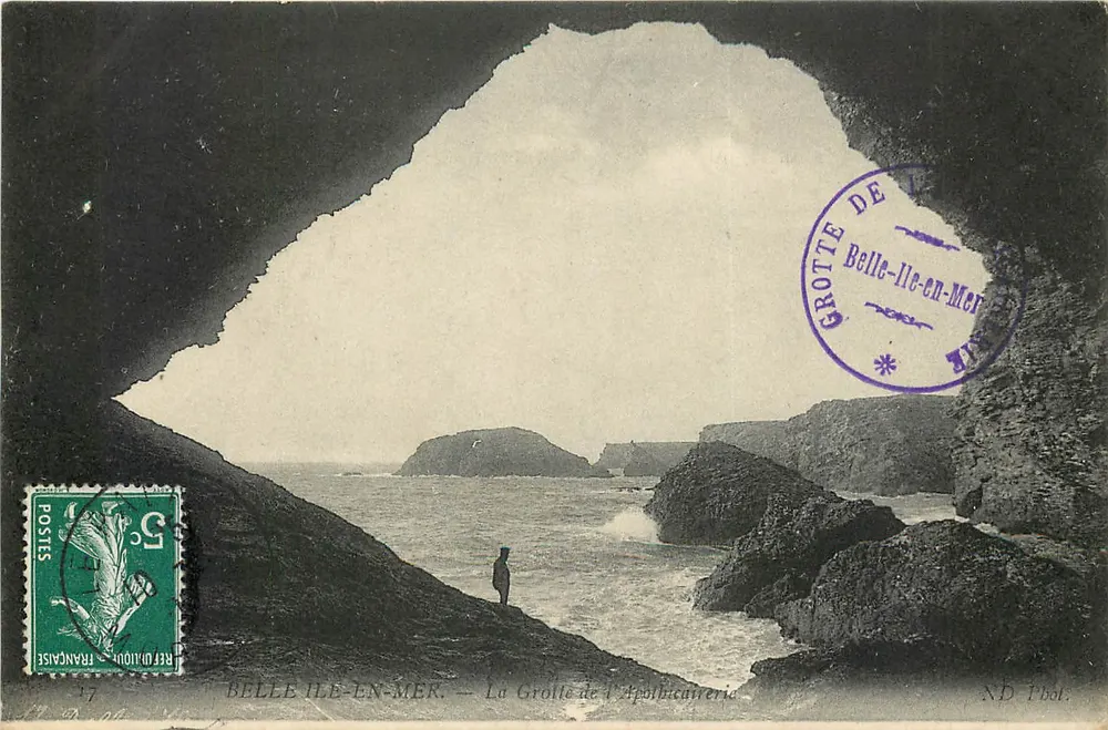 Belle-Île-en-Mer — A Gruta da Apothicairerie — ND Phol. - Frente