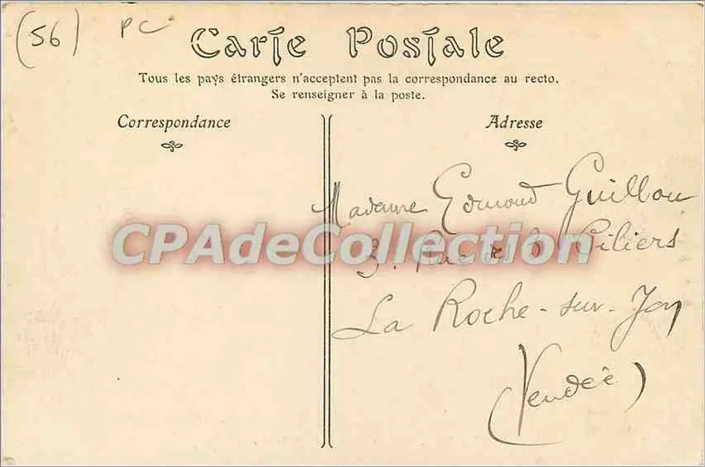Belle-Île-en-Mer — A Gruta da Apothicairerie — ND Phol. - Verso