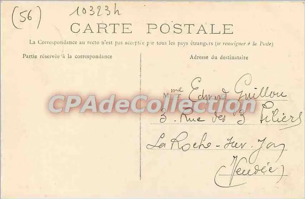 Environs d'AURAY — O Campo dos Mártires — Editor não visível - Verso