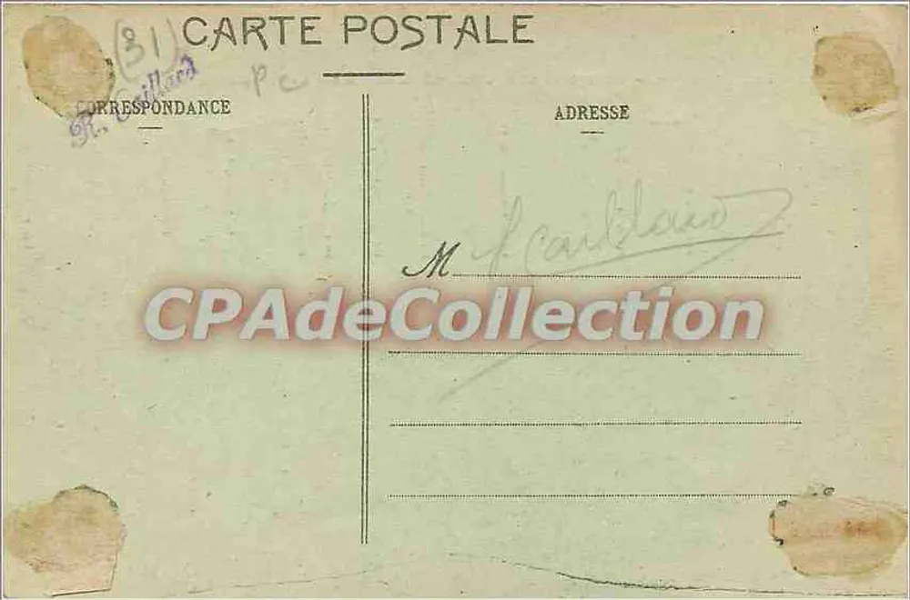 Luchon - Plateau de Superbagnères (1800 m) - La Table d'Orientaion — Phototypie Labouche Pierre, Toulouse, 1. Serie - Rückseite