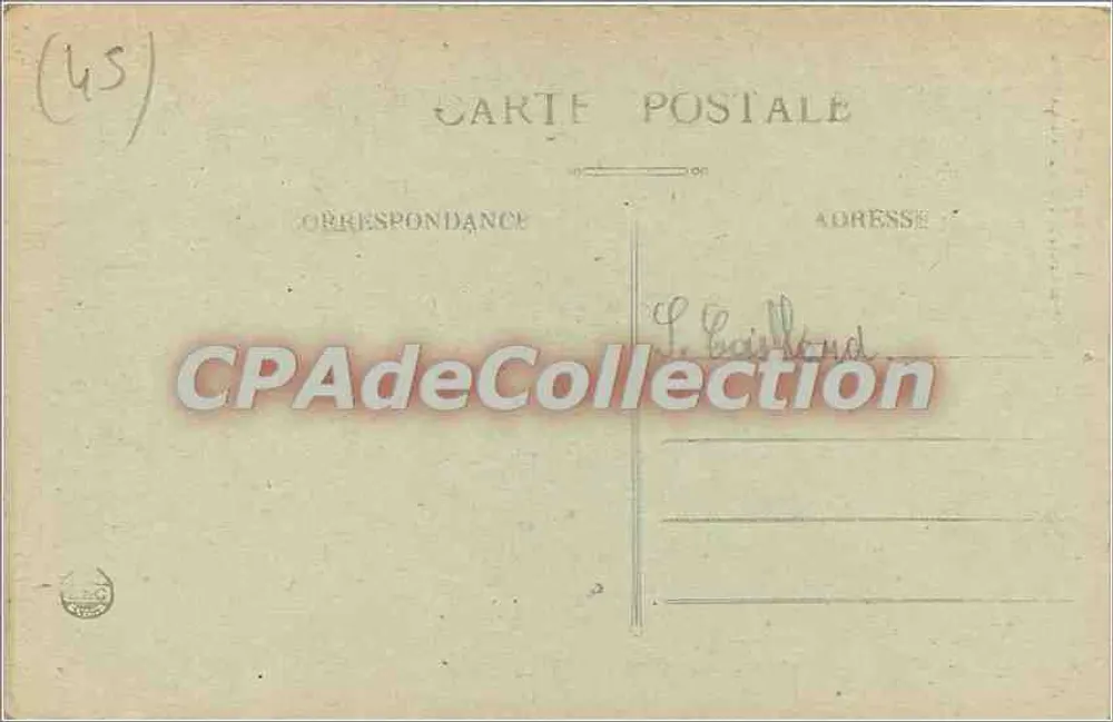 Orléans — Maison de la Coquille — editor não identificado - Verso