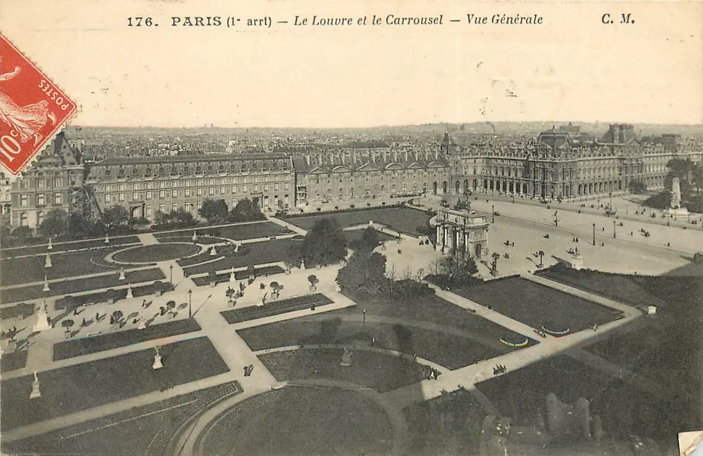 Paris (1. Arrondissement) — Der Louvre und der Carrousel — Allgemeine Ansicht — C. M. - Vorderseite