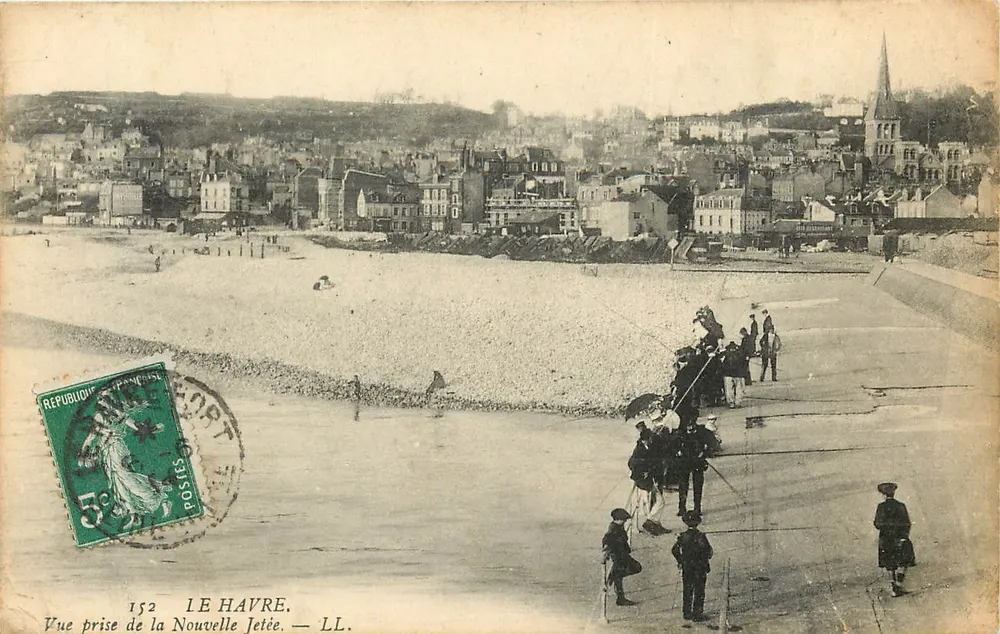 Le Havre — Ansicht vom neuen Kai — LL. n°152 - Vorderseite