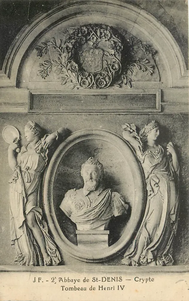 Abadia de São Dionísio — Cripta — Túmulo de Henrique IV — J.F. — n°2 - Frente