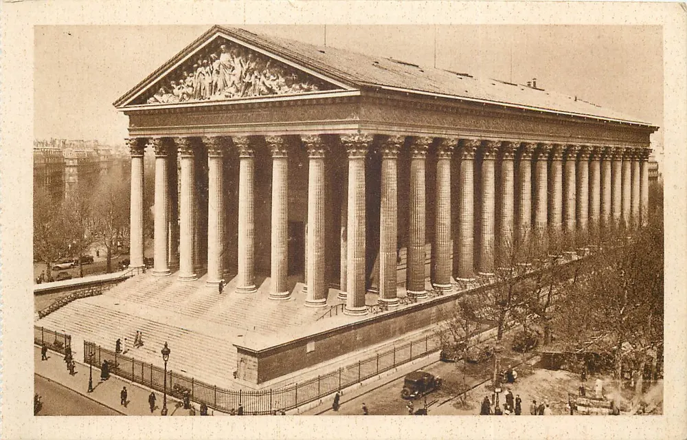 La Madeleine — griechisch-römischer Tempel — Les Petits Tableaux de Paris, n°84 - Vorderseite