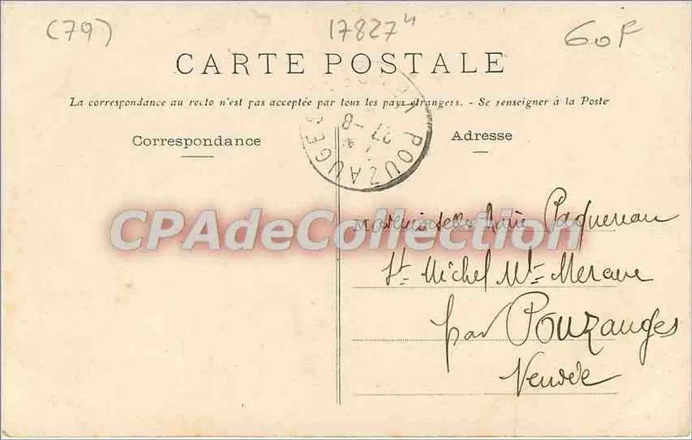 Bressuire — A Igreja, lado sul — Dando-Berry, Louddun - 419 - Verso