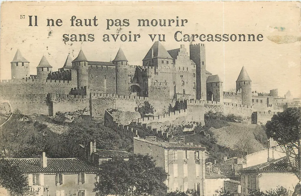 Carcassonne — Man muss nicht sterben, ohne Carcassonne gesehen zu haben — D.F.P. n°57 - Vorderseite