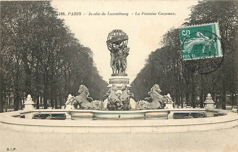 Paris — Jardin du Luxembourg — La Fontaine Carpeaux — S.I.P. n°168 - Vorderseite