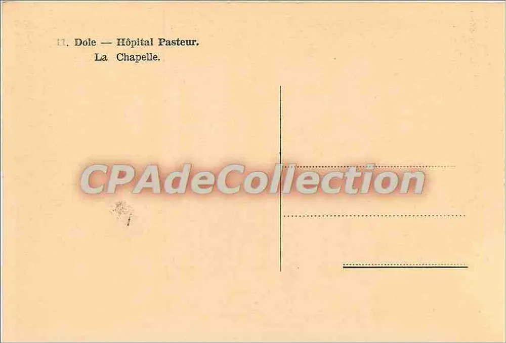 Dole — Ziekenhuis Pasteur. De Kapel. - Achterkant