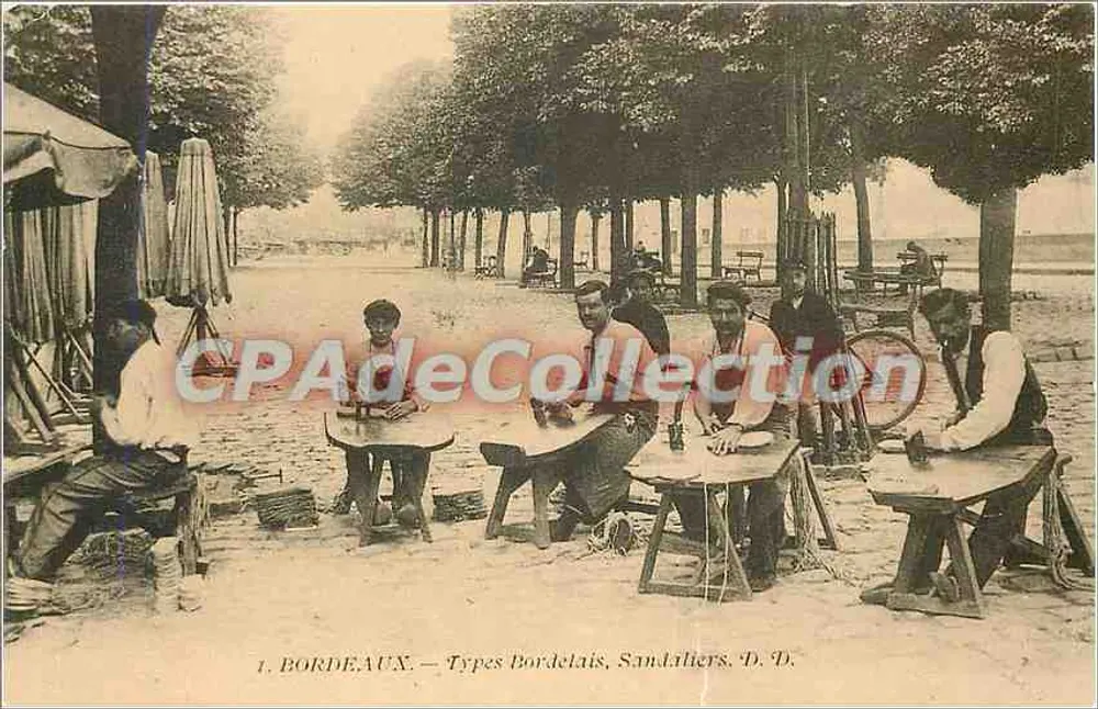Bordeaux — Tipos Bordelais, Sandaliers — D. D. - Frente