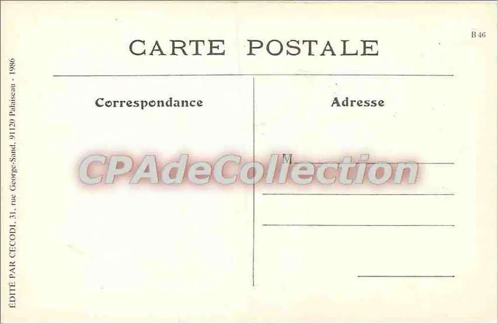 Bordeaux — Tipos Bordelais, Sandaliers — D. D. - Verso