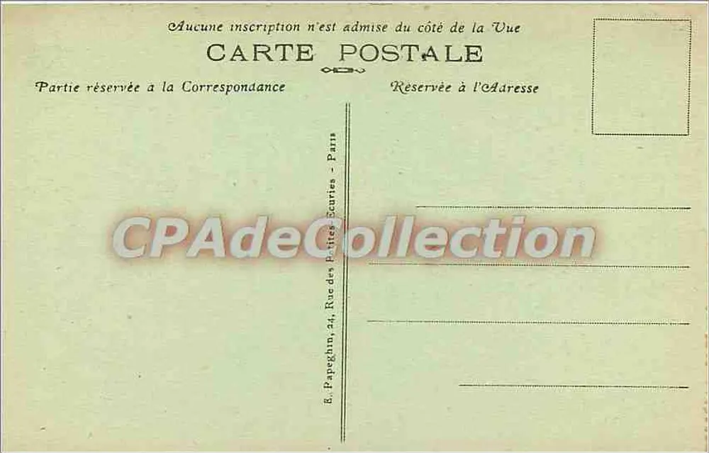 Palais de FONTAINEBLEAU — Salon de Musique — A.P. - Verso