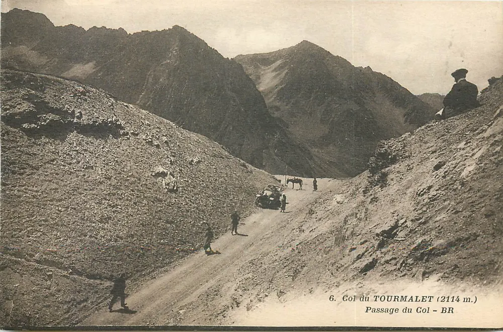 Paso del Tourmalet — Paso del paso — Bloc Frères, editores, Burdeos. - Anverso