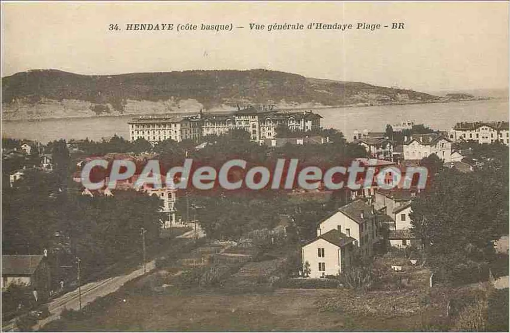 Hendaye (costa basca) — Vista geral de Hendaye Plage — BR - Frente