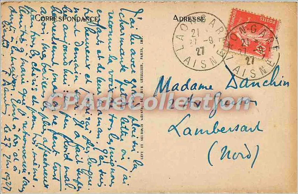 Laon — A Catedral — LL — n°102 - Verso