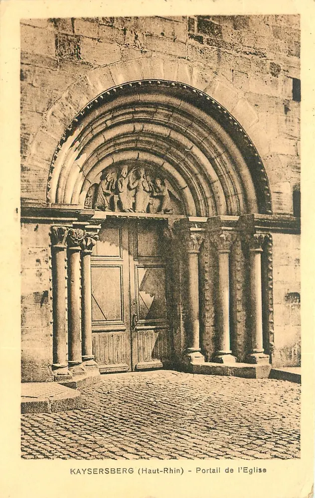 Kaysersberg (Haut-Rhin) — Ansicht des Kirchentors — Edition Jean Kuster - Vorderseite