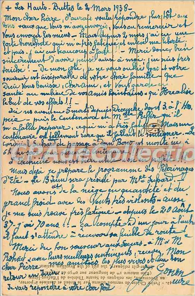 Ornamentaler Altar — Kirche — Vintage Postcard/Antike Ansichtskarte Collection n°42 - Rückseite