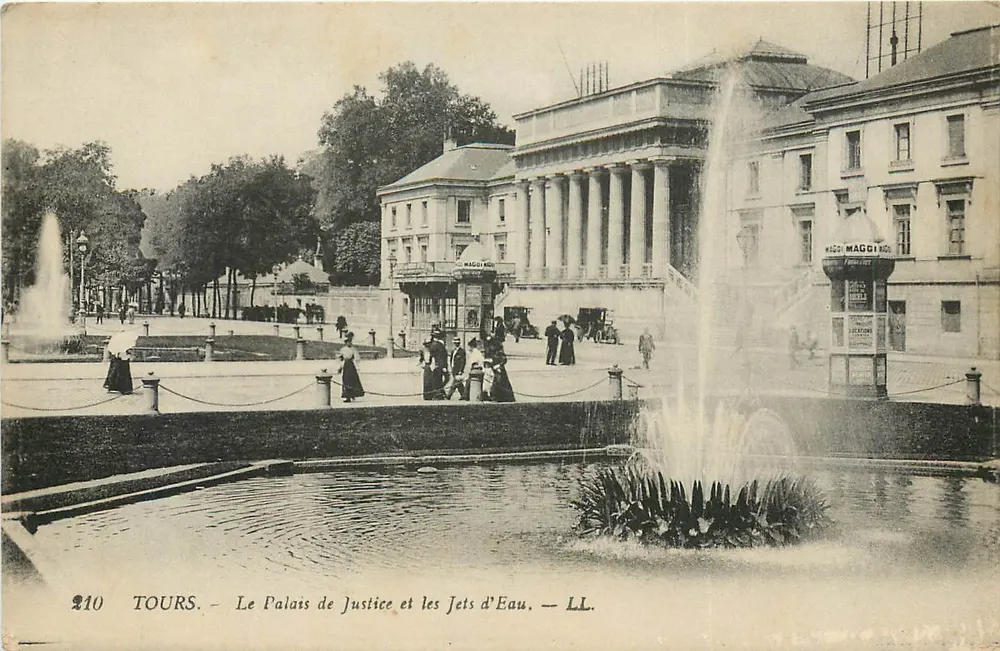 Tours — Das Palais de Justice und die Fontänen — LL. — n°210 - Vorderseite